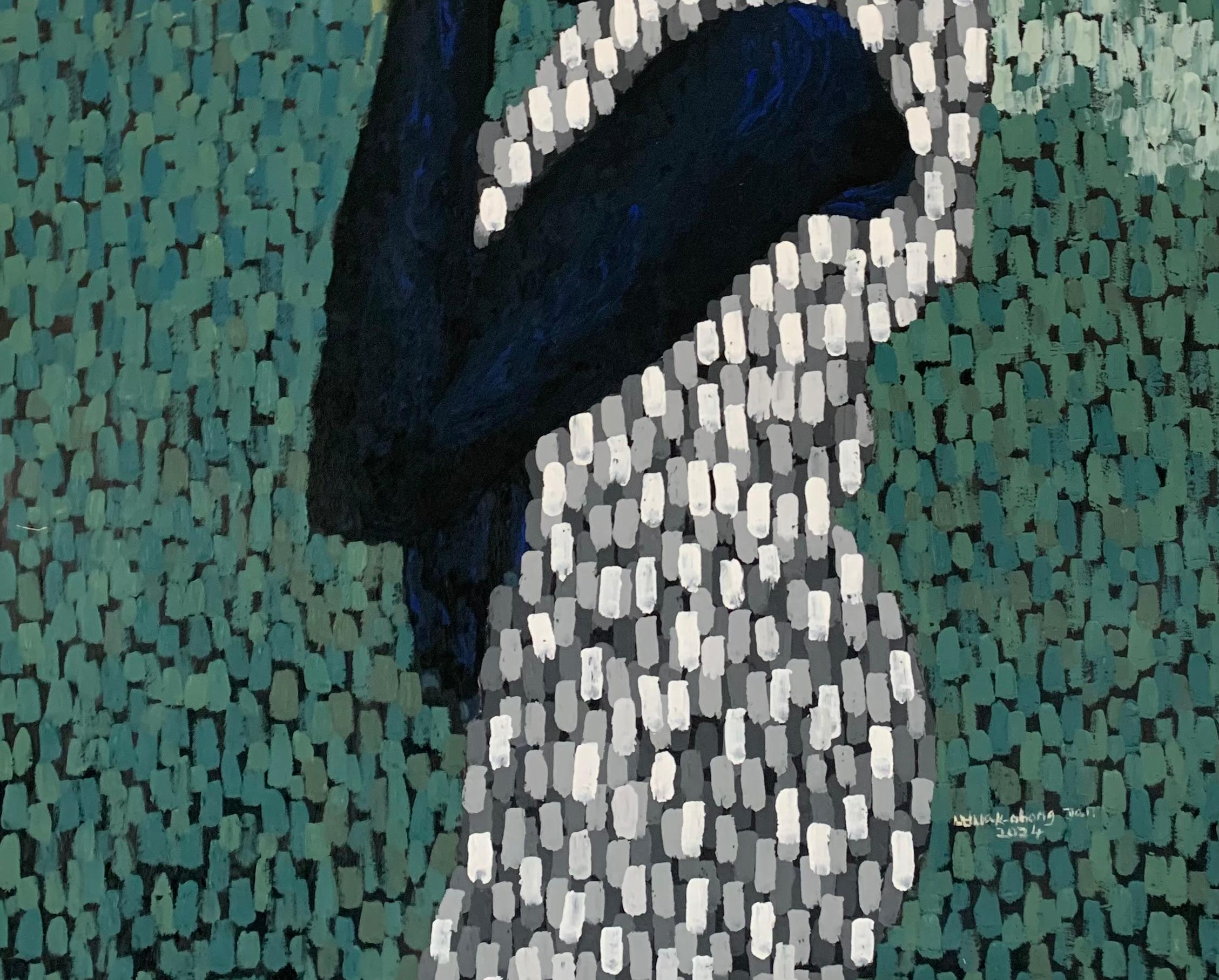 Esperanza - Siglo XXI Contemporáneo, Impasto Figurativo, Ojos de Mujer, Arte del Retrato en venta 1