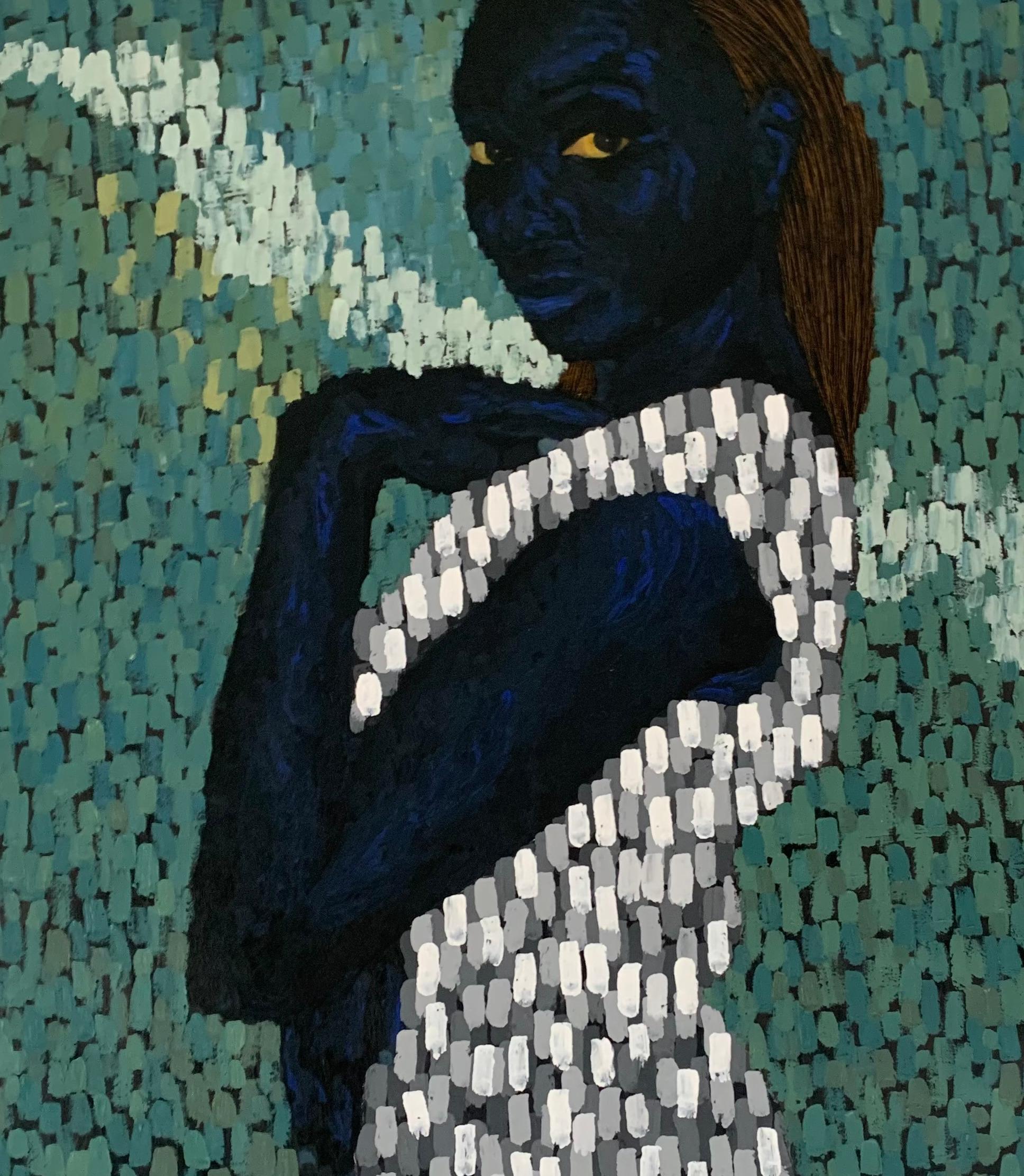 Esperanza - Siglo XXI Contemporáneo, Impasto Figurativo, Ojos de Mujer, Arte del Retrato en venta 2