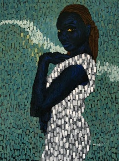 Hope - 21e siècle Contemporary, Figurative Impasto, Women Eyes, Portrait Art