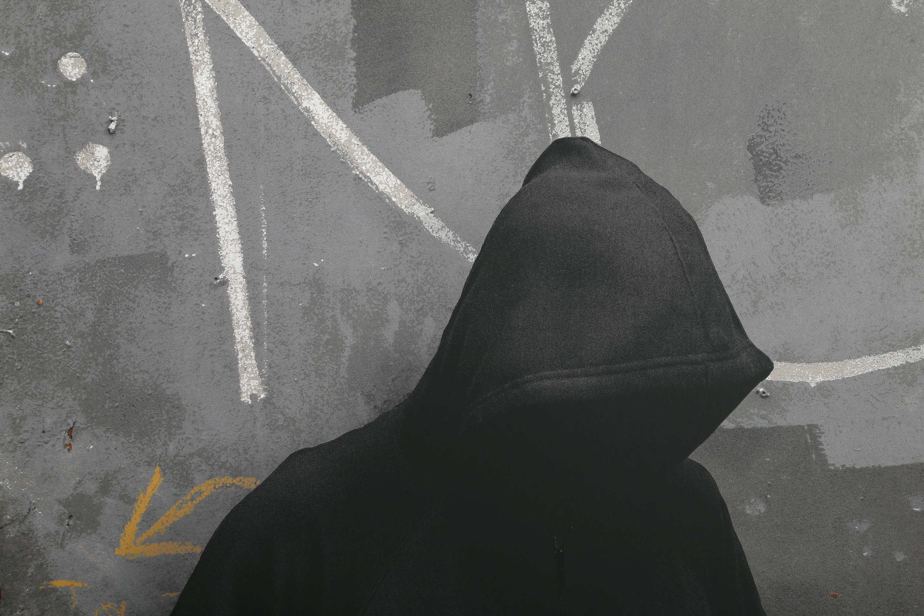 Hoody, Screenprint by Dan Witz For Sale 1