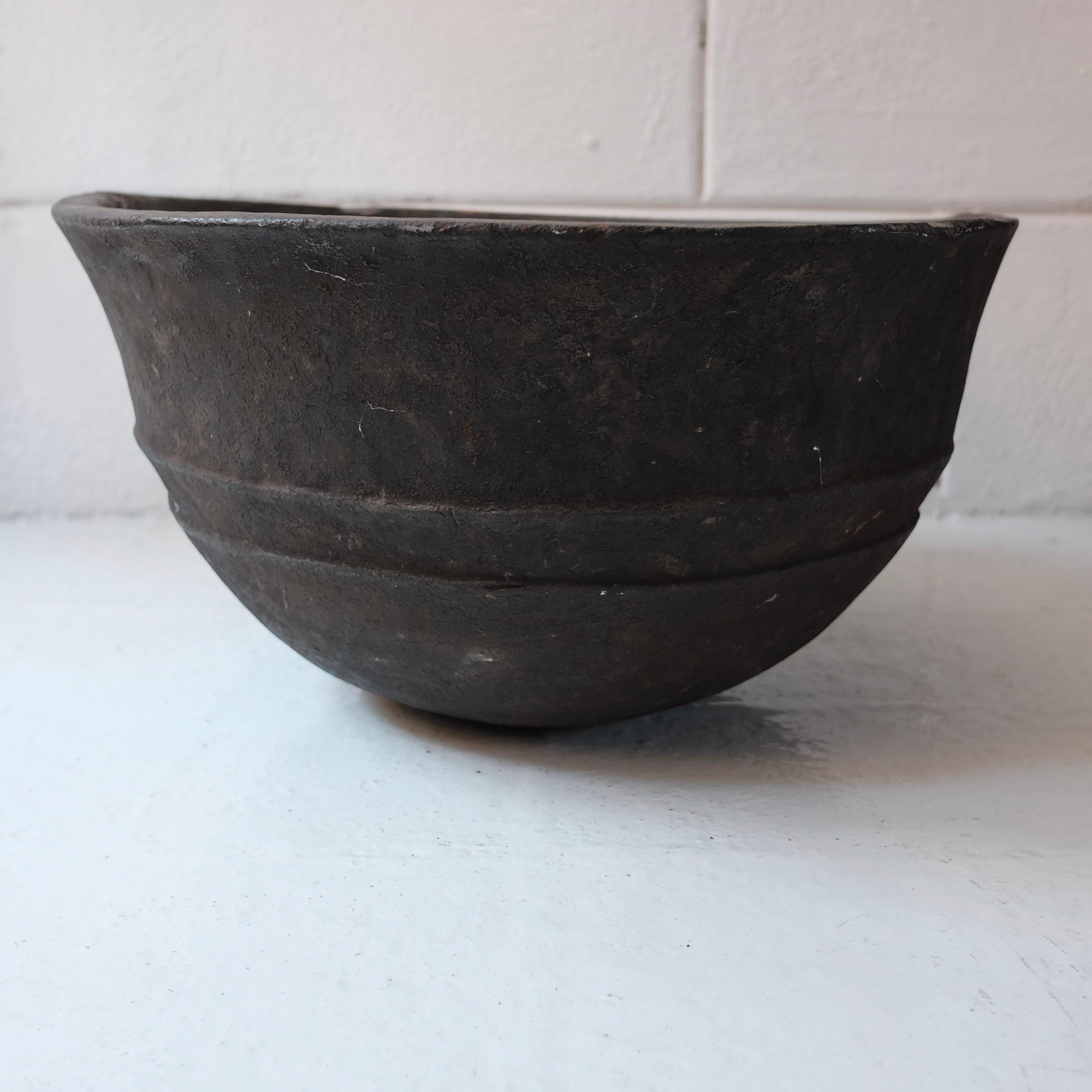Rustic Dan Wooden Bowl from Liberia