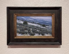 "Quando l'inverno regna" Pittura a olio originale, Paesaggio, Scena di neve