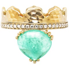Dana Bronfman X Muzo Emerald Fairmined Gold Agra Crown Ring