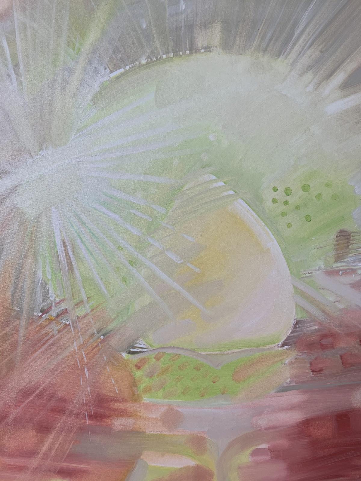Insektum 119. Óleo sobre lienzo pintura abstracta, Insectos, Colorido, Arte polaco - Painting Contemporáneo de Dana Buchel