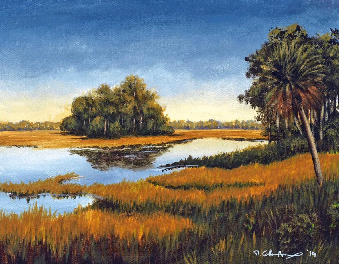 Dana Coleman Landscape Painting - Lowcountry Island