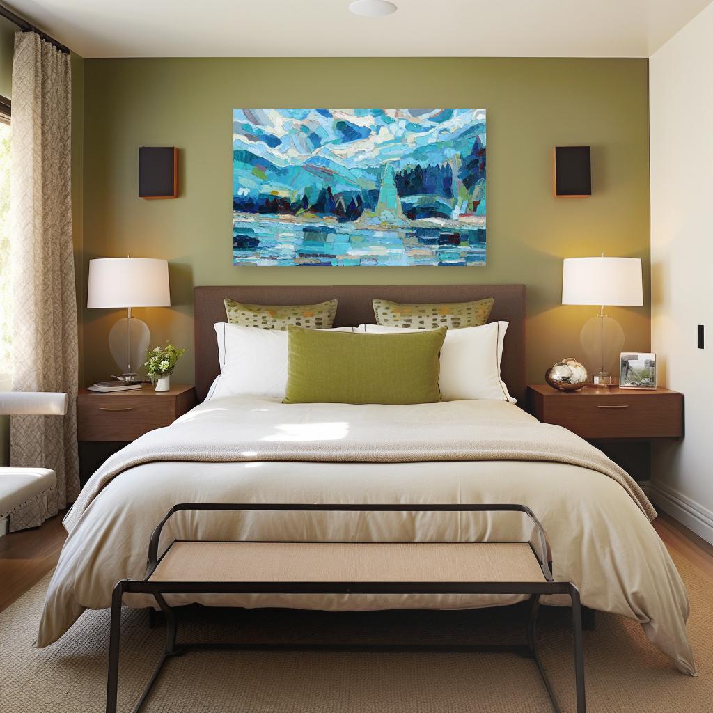 Complex Dreams - Original Oil Impasto Abstract Landscape Painting For Sale 5