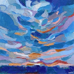 Dreams - Original Blue Abstract Impasto Painting