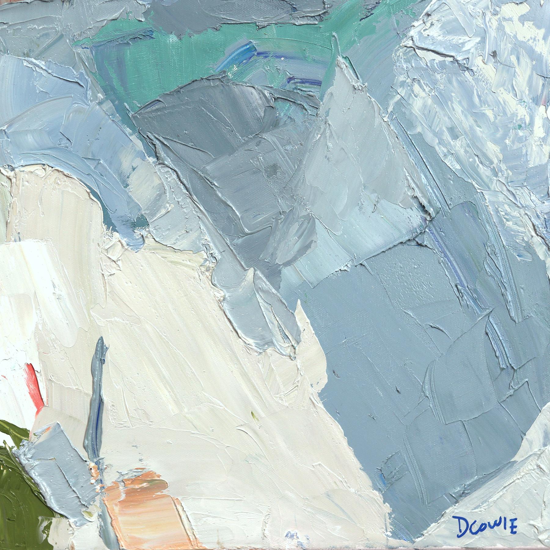 Lâcher le contrôle - Peinture originale abstraite de paysage de nature texturée à l'empâtement en vente 3