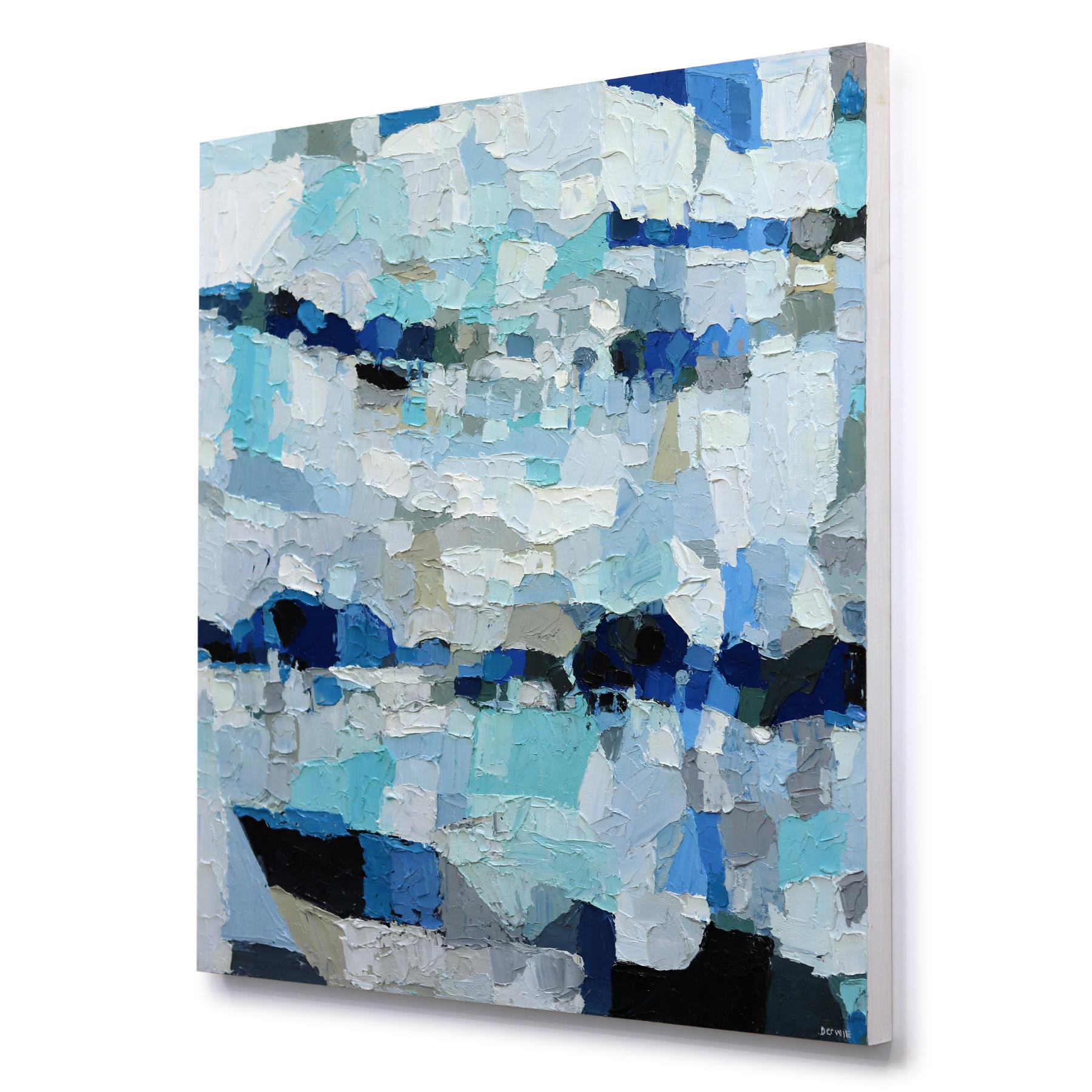 Con una técnica pictórica de empaste, Dana Cowie crea cuadros de paisajes rurales y granjas de inspiración cubista. Trabajando con esquemas de color controlados, sus obras parecen abstractas de cerca y se vuelven más representativas a medida que el