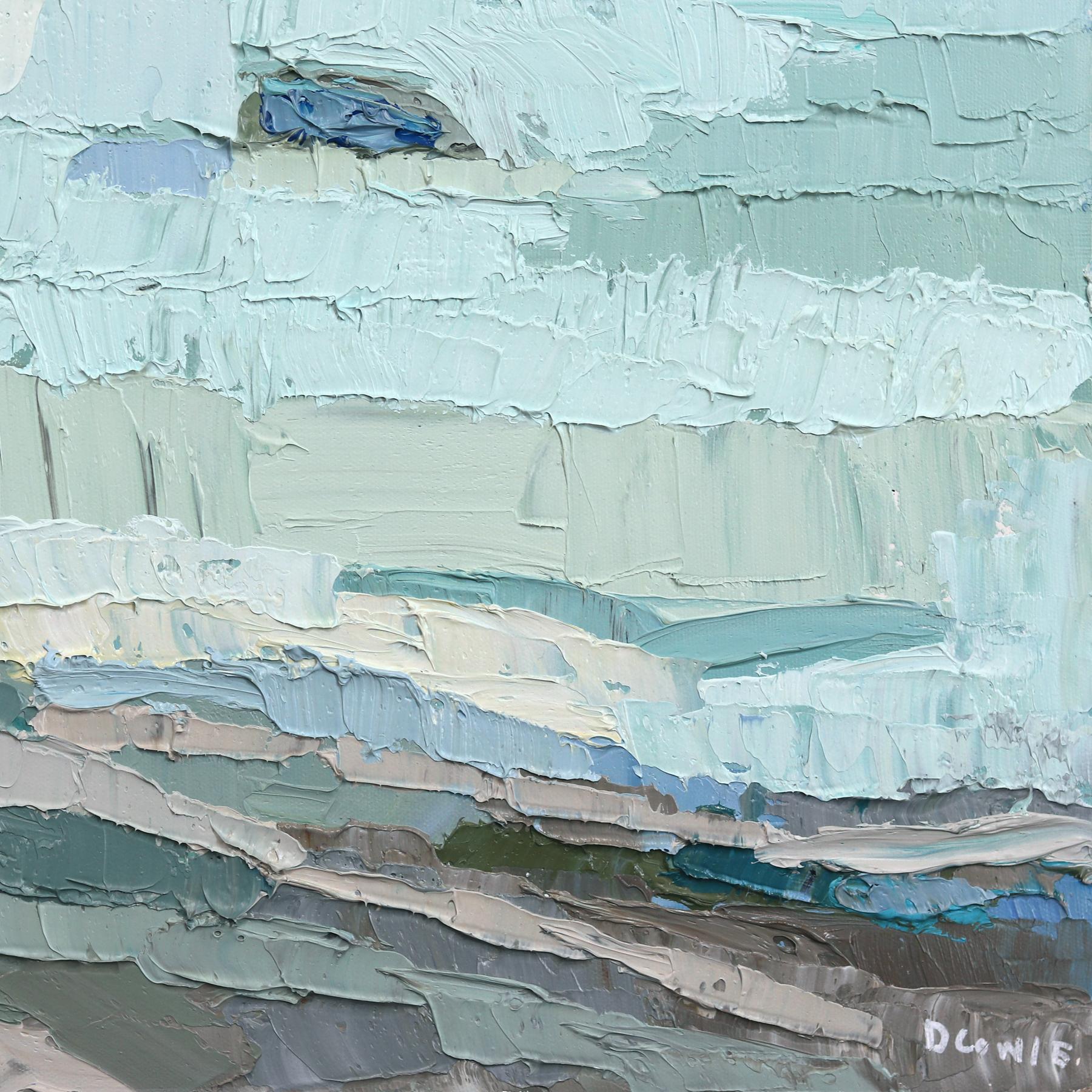 The Wind Picked Up - Original Abstract Nature Landscape Impasto Painting (peinture abstraite de paysage) en vente 5