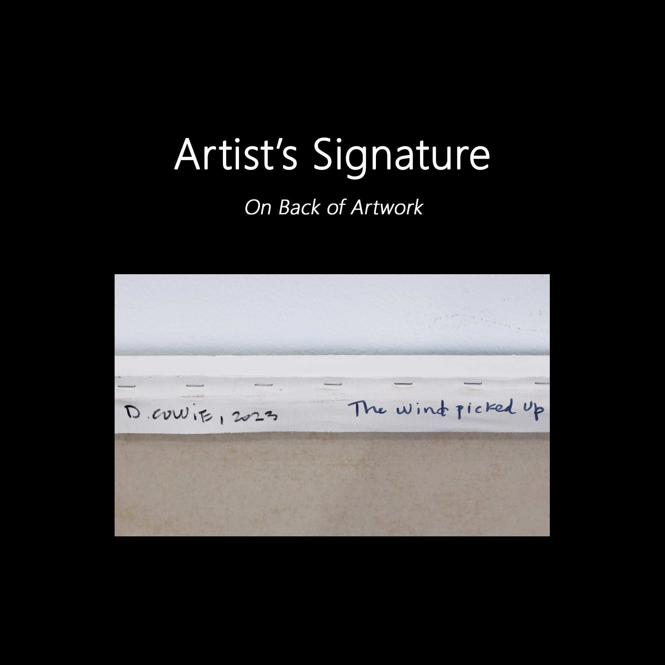 The Wind Picked Up - Original Abstract Nature Landscape Impasto Painting (peinture abstraite de paysage) en vente 6