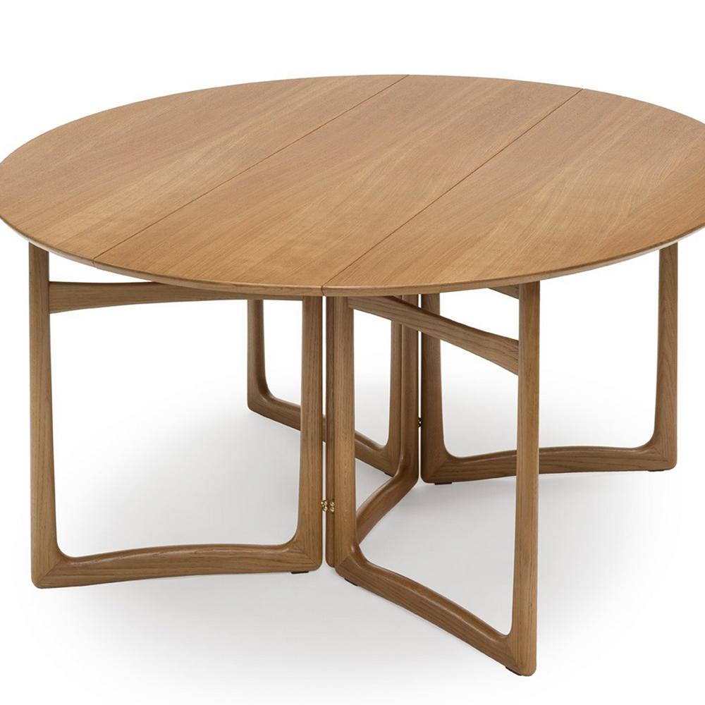 Italian Dana Folding Oak Table For Sale