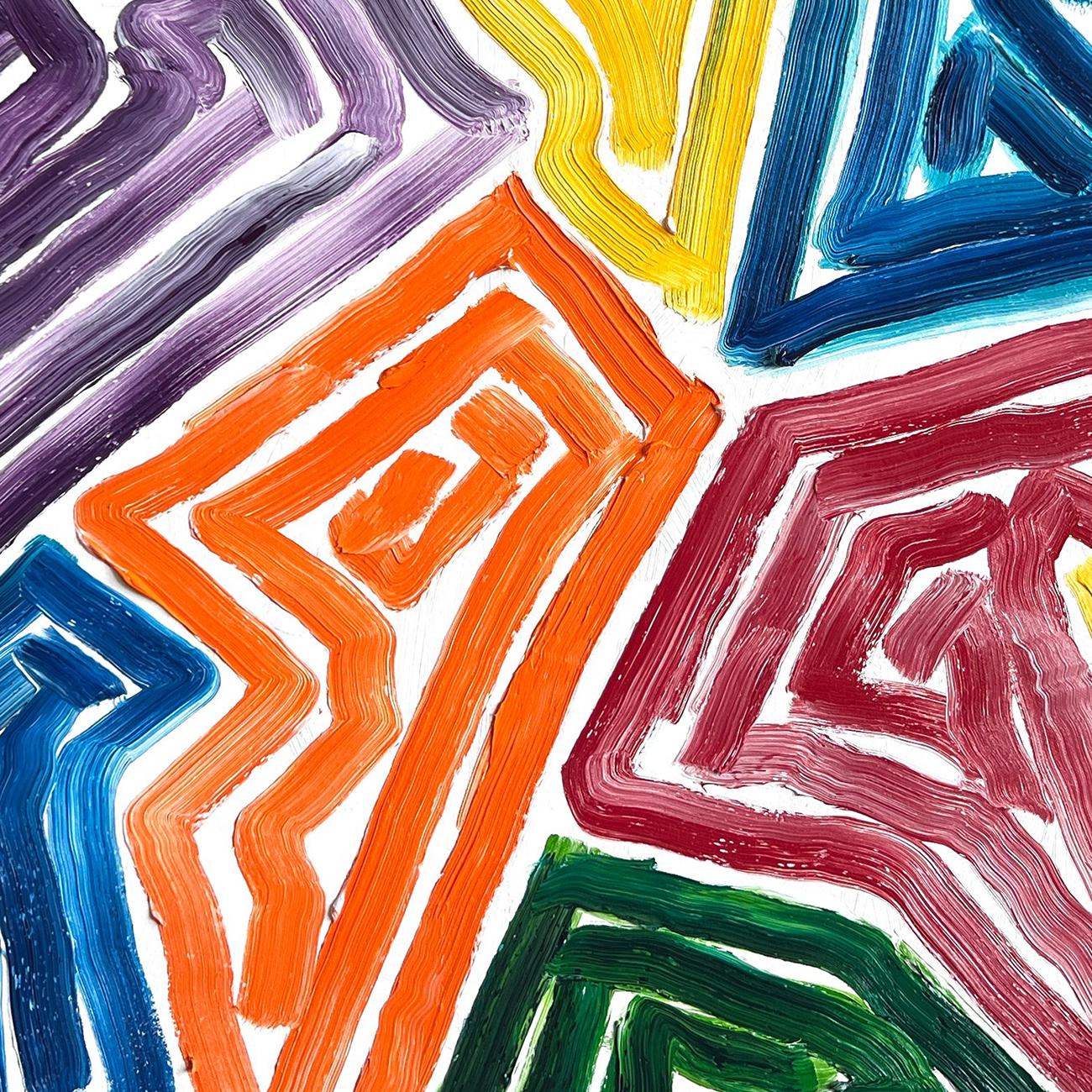 12 Forme (Pittura astratta) - Painting Astratto di Dana Gordon