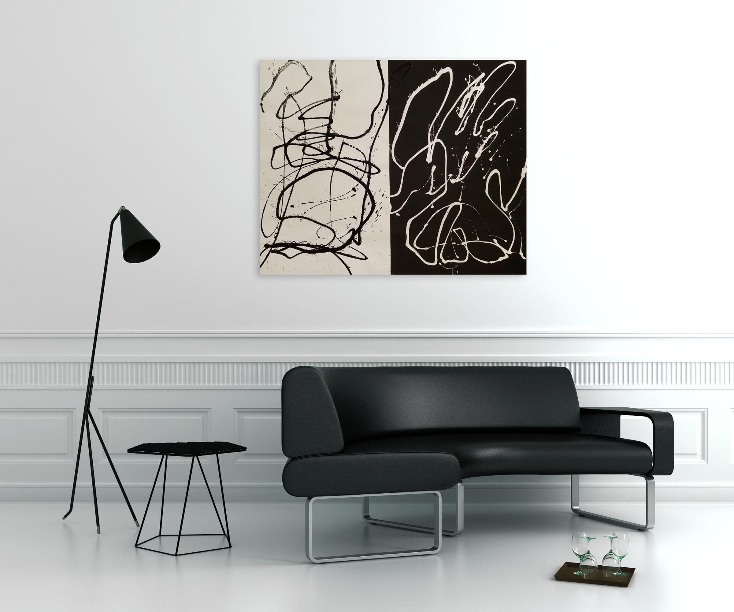 Black and White (Abstract Painting) 1