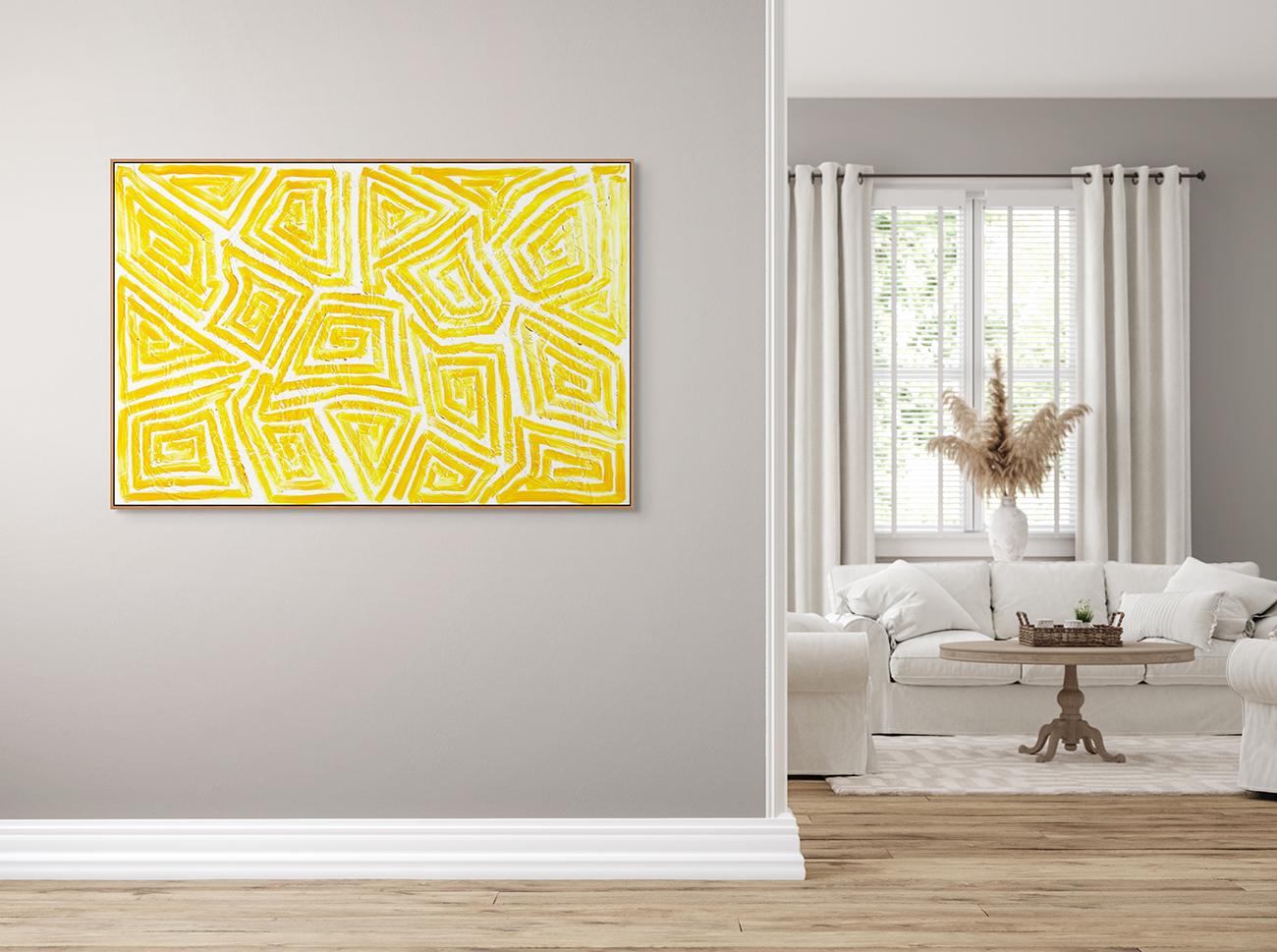 Cerca del Sol (Pintura Abstracta) - Painting de Dana Gordon