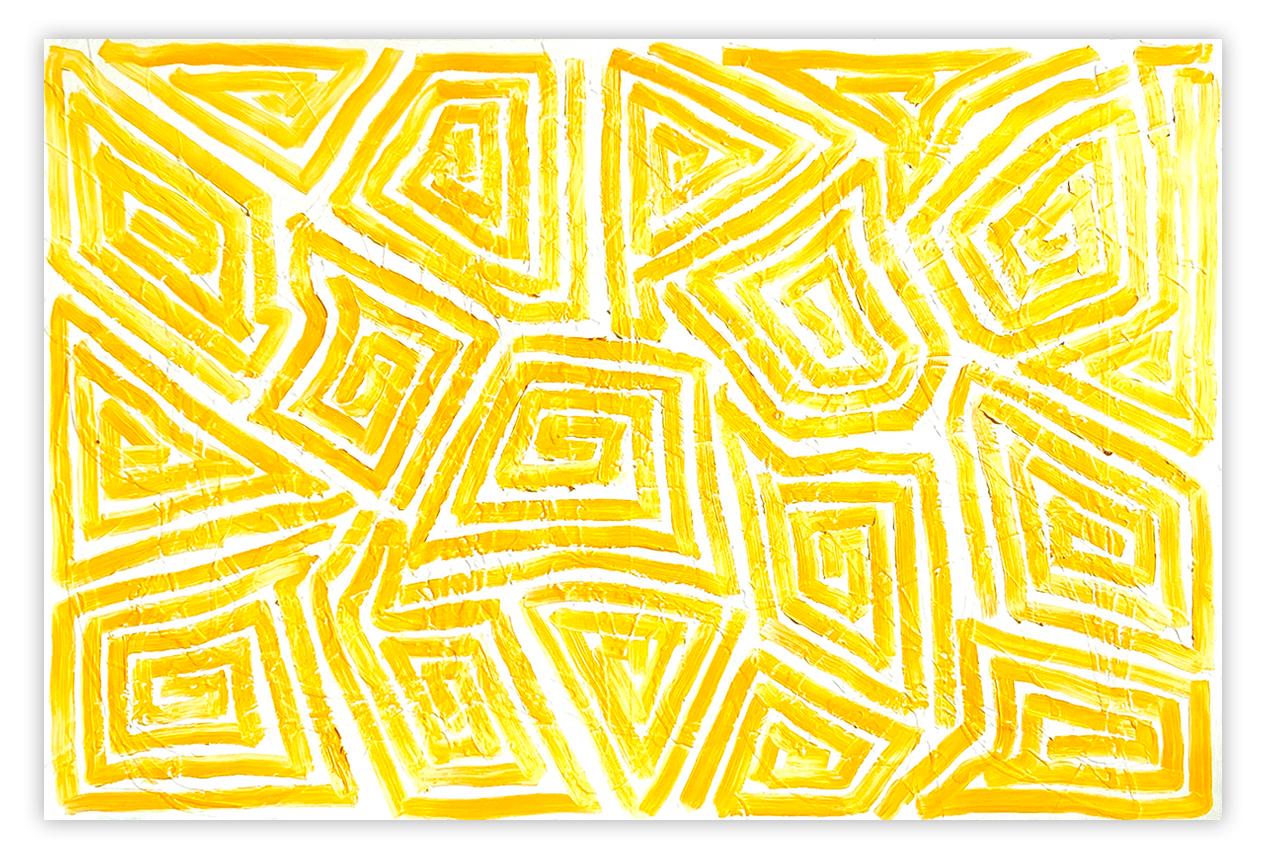 Abstract Painting de Dana Gordon - Cerca del Sol (Pintura Abstracta)