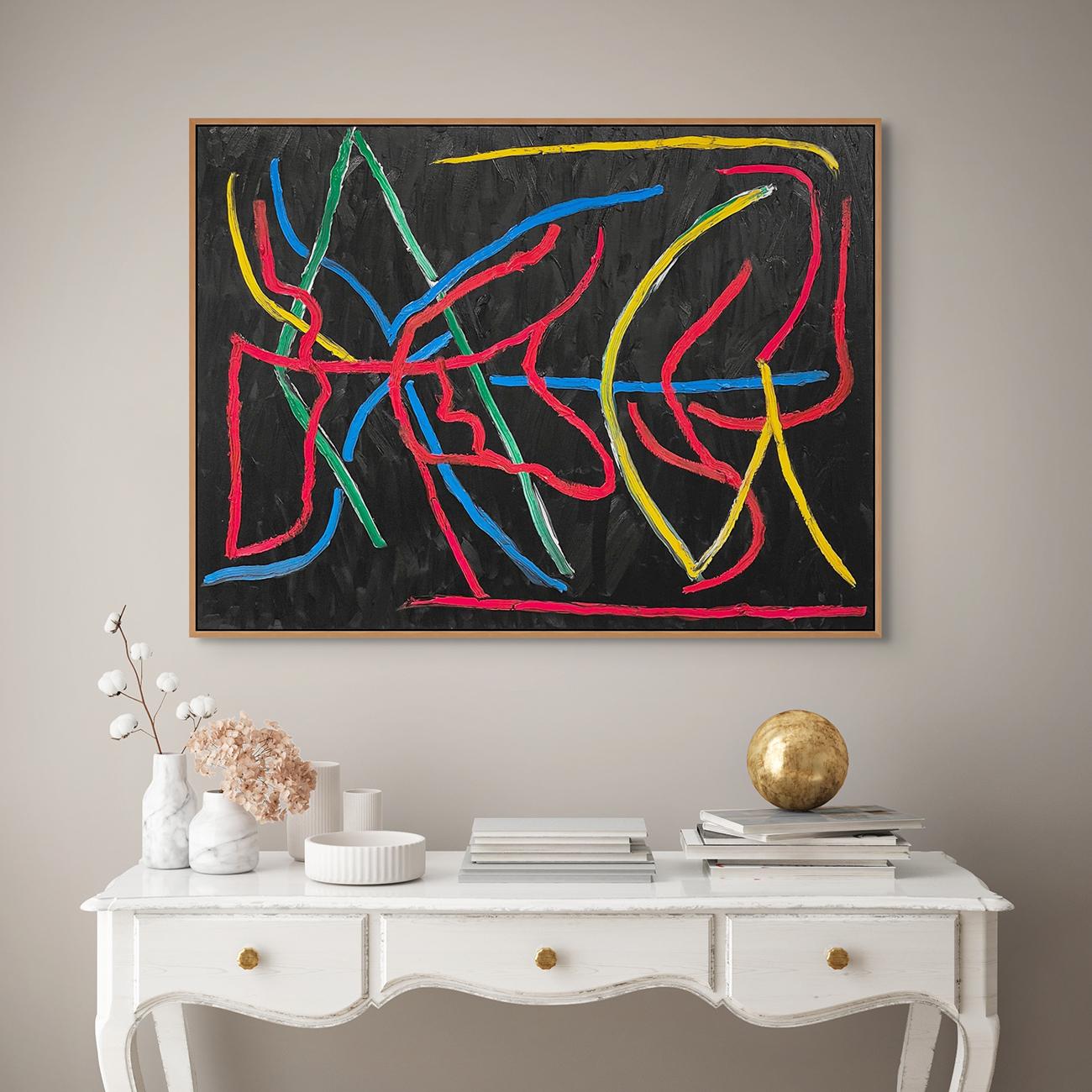 Destination Unknown (Abstract painting) - Painting by Dana Gordon