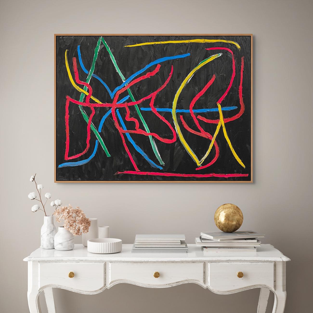 Destinazione sconosciuta (pittura astratta) - Painting di Dana Gordon
