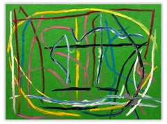 Ville verte (peinture abstraite)