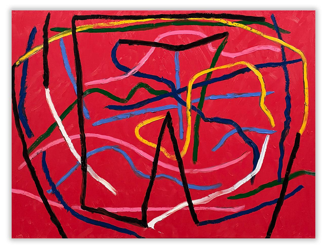 Dana Gordon Abstract Painting - Manouche Riff (Abstract painting)
