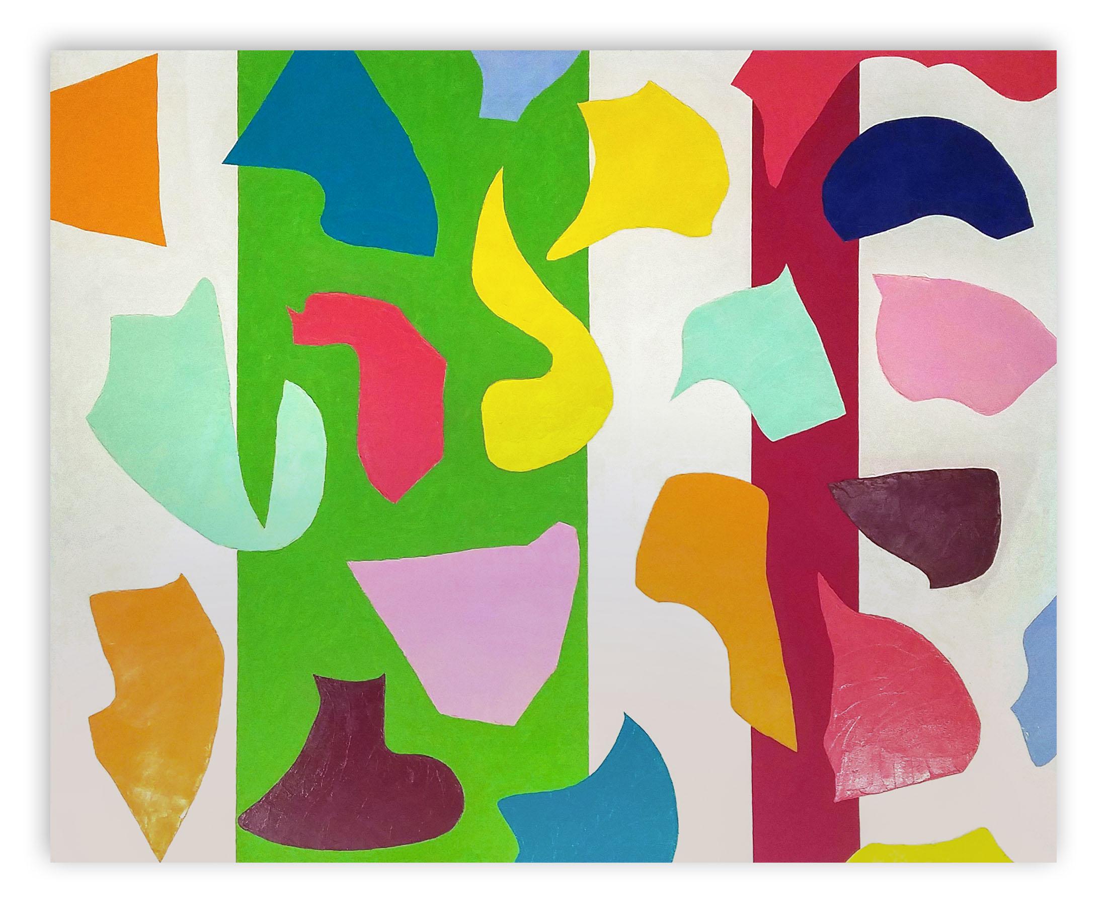 Abstract Painting di Dana Gordon - Polemica formosa (Pittura astratta)