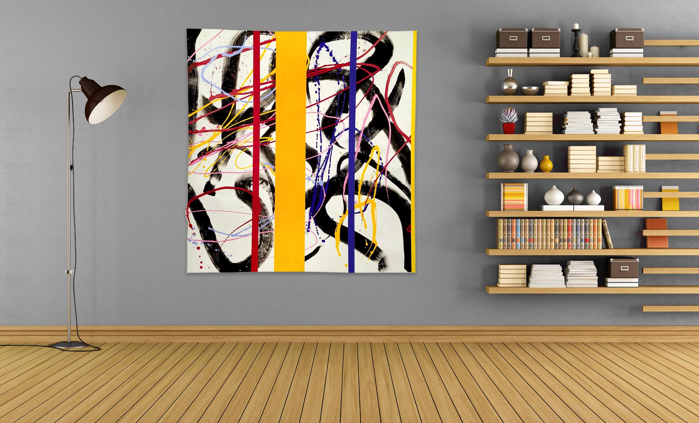 Striptease (Abstract painting) - Painting by Dana Gordon