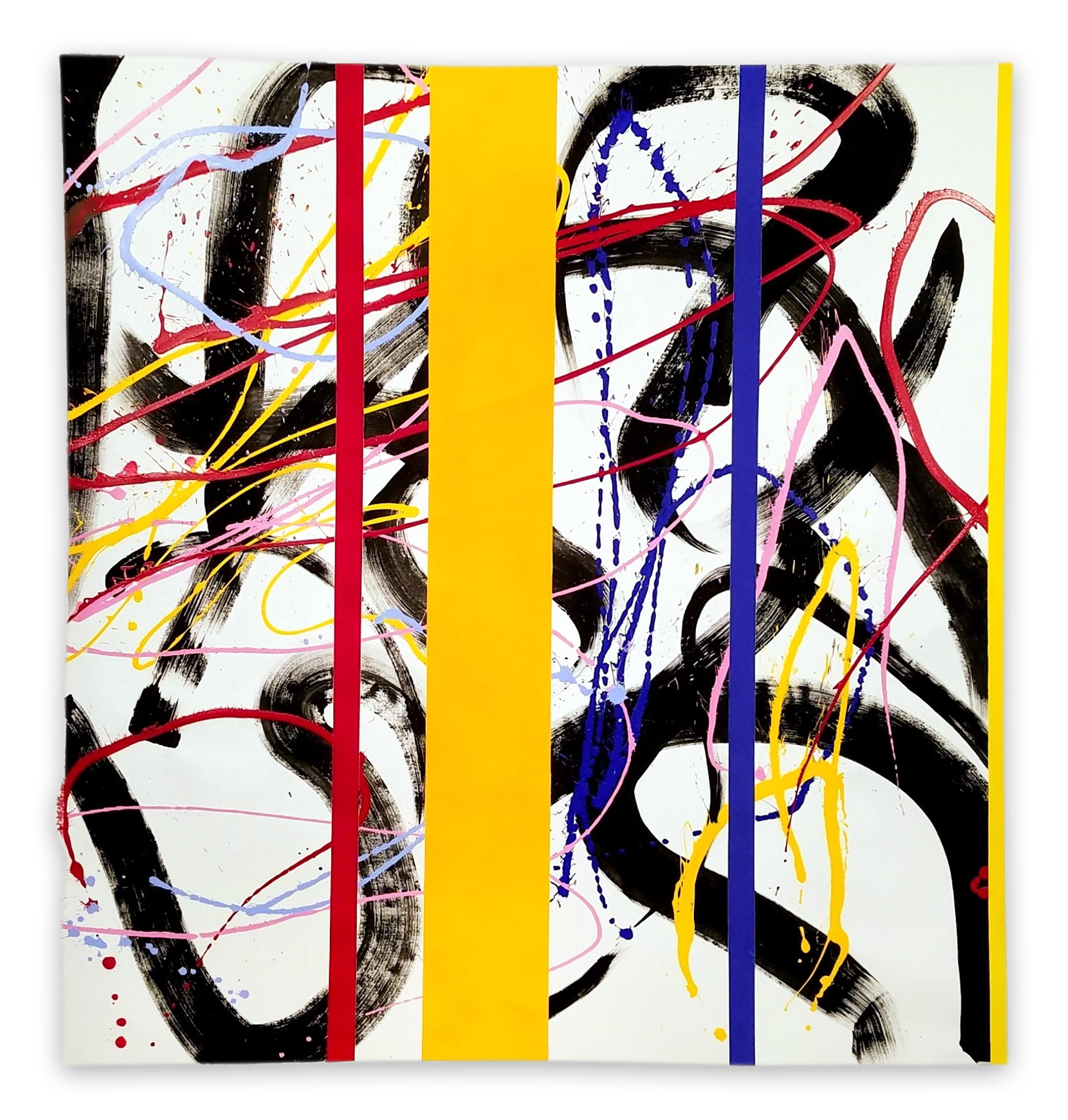 Abstract Painting Dana Gordon - Striptease (peinture abstraite)