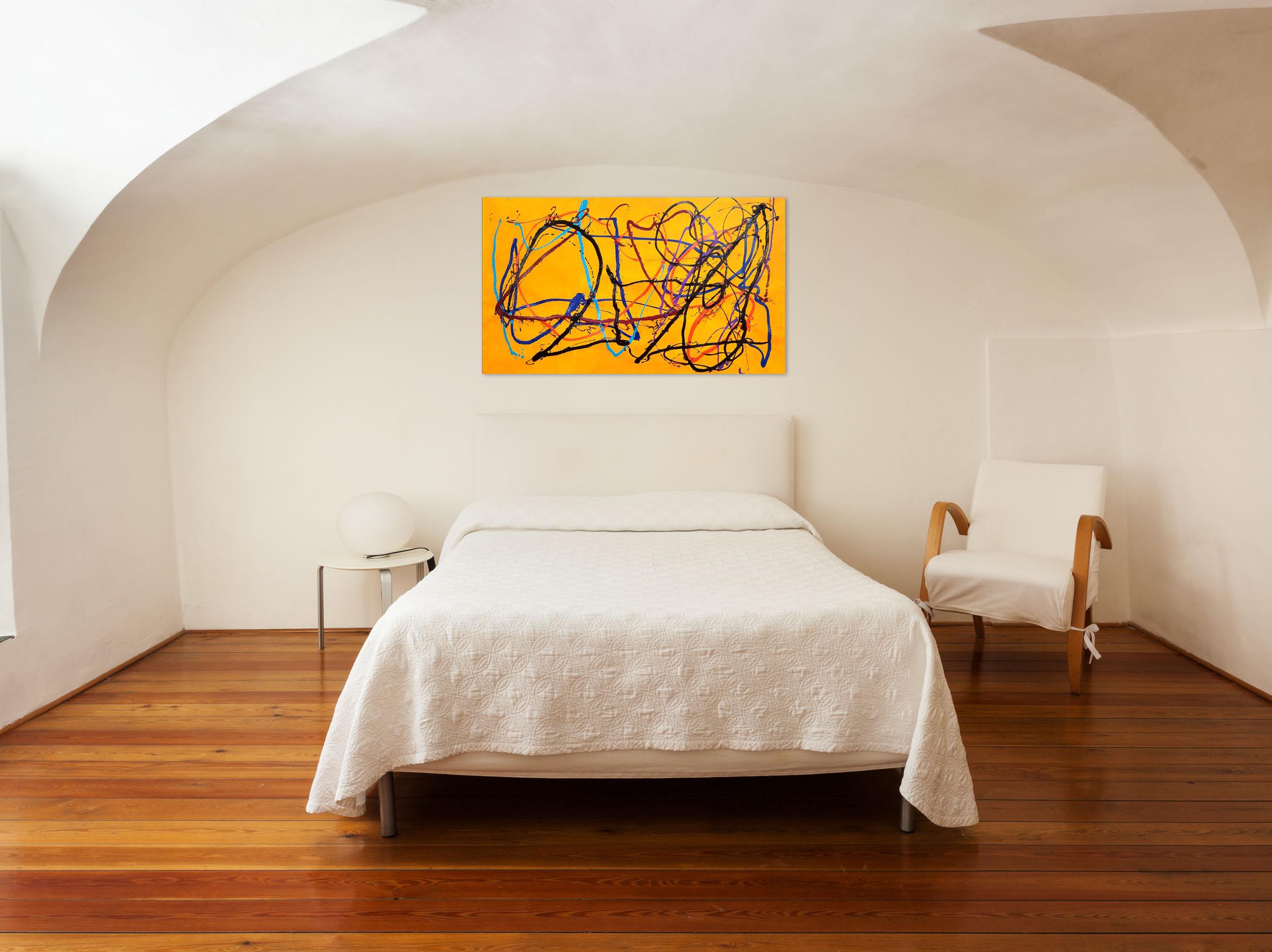 La via del ritorno (dipinto astratto) - Painting di Dana Gordon