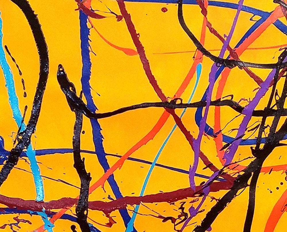 La via del ritorno (dipinto astratto) - Painting Astratto di Dana Gordon