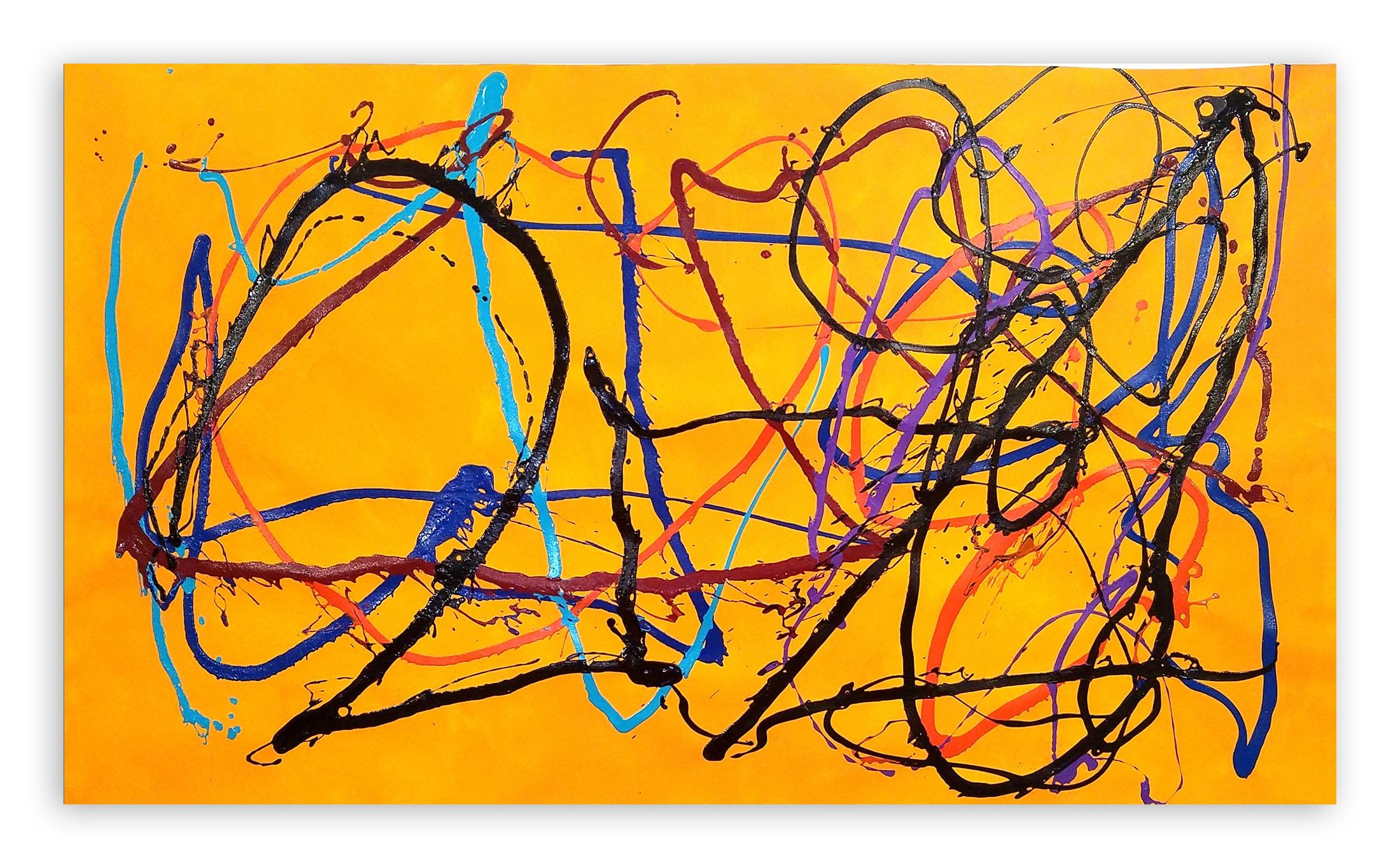 Dana Gordon Abstract Painting - The Wayward Way (Abstract painting)