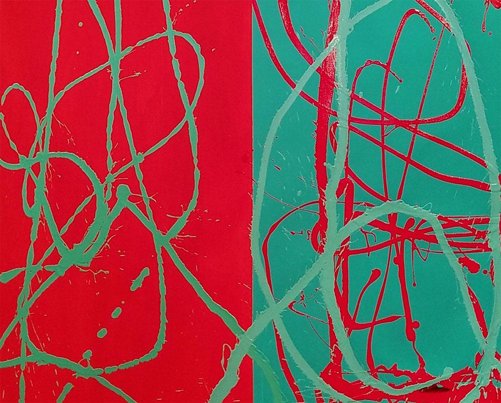 Allí (Pintura Abstracta) - Painting Expresionismo abstracto de Dana Gordon