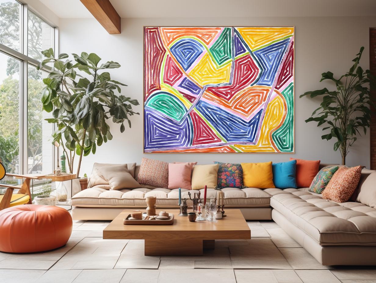 Visita al Cubismo (Pittura astratta) - Painting di Dana Gordon