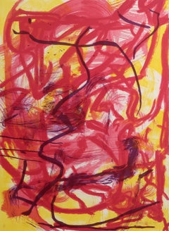 Abstract Composition III, Abstract Expressionist Lithograph by Dana Gordon