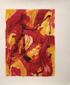 Abstrakte Komposition VII, Abstrakte expressionistische Monotypie von Dana Gordon