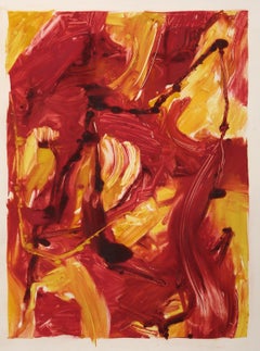 Abstrakte Komposition VII, Abstrakte expressionistische Monotypie von Dana Gordon