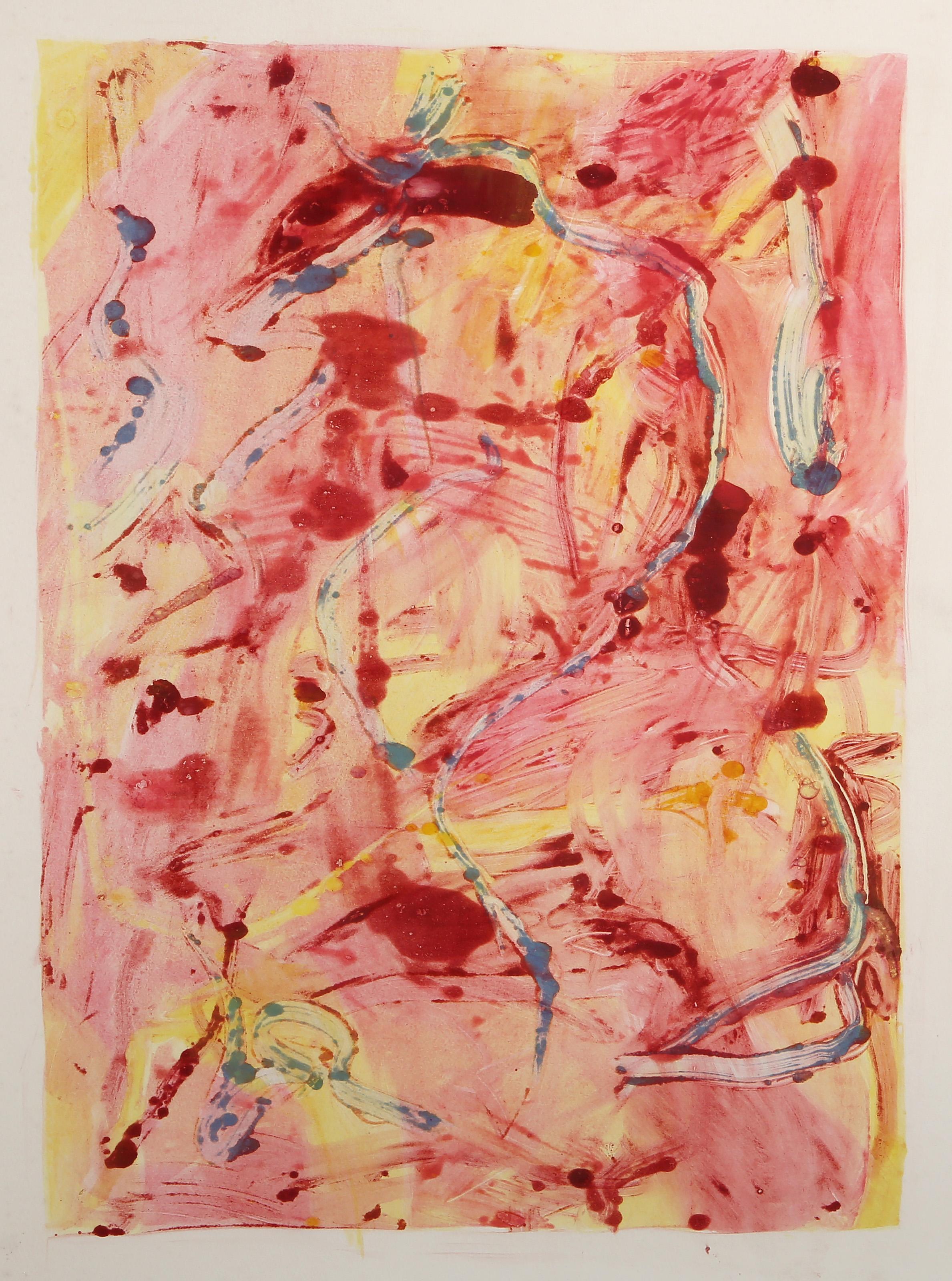Abstract VI, Abstract Expressionist Monotype by Dana Gordon