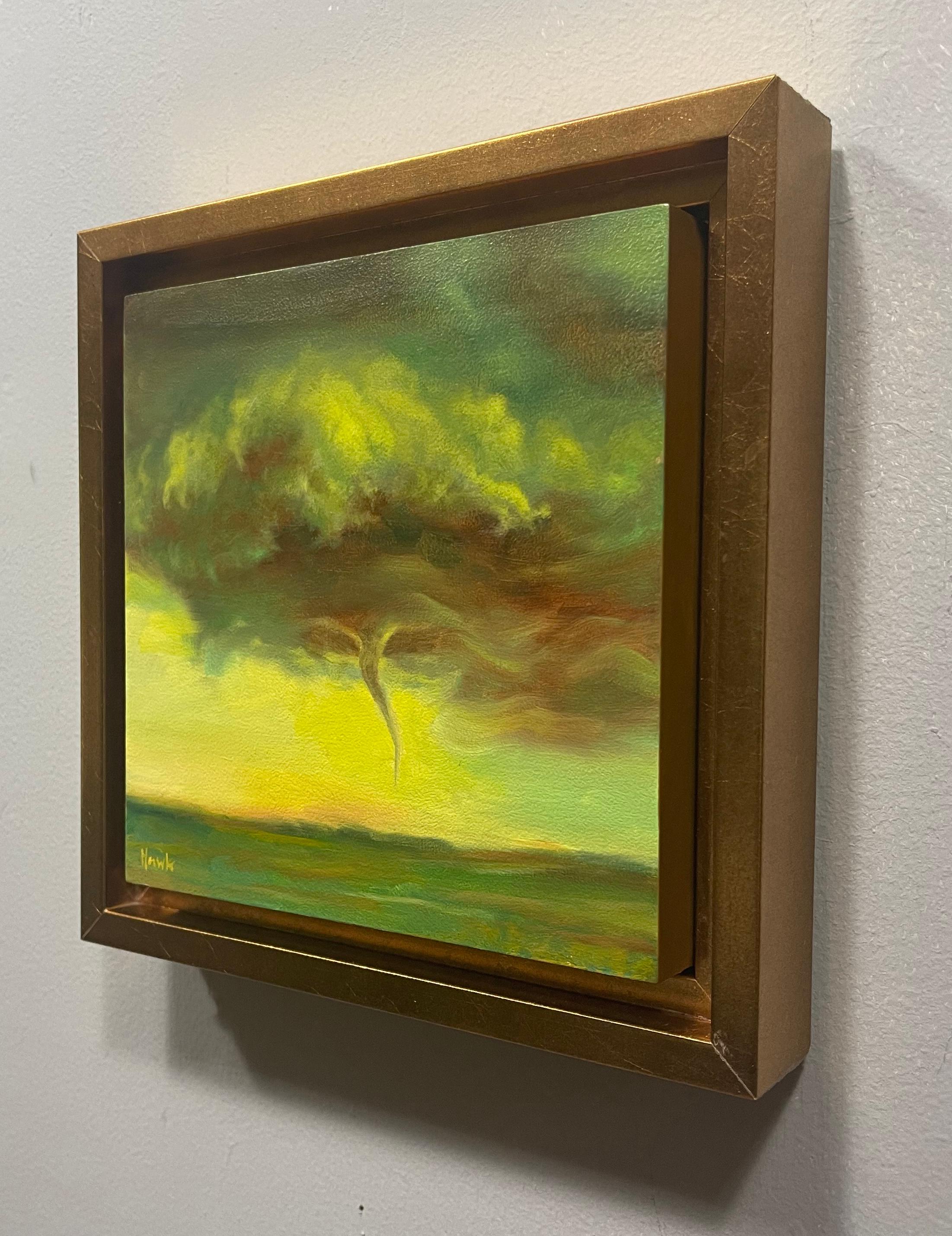 „Funnel I“ von Dana Hawk, Original-Ölgemälde, Tornado im Angebot 2