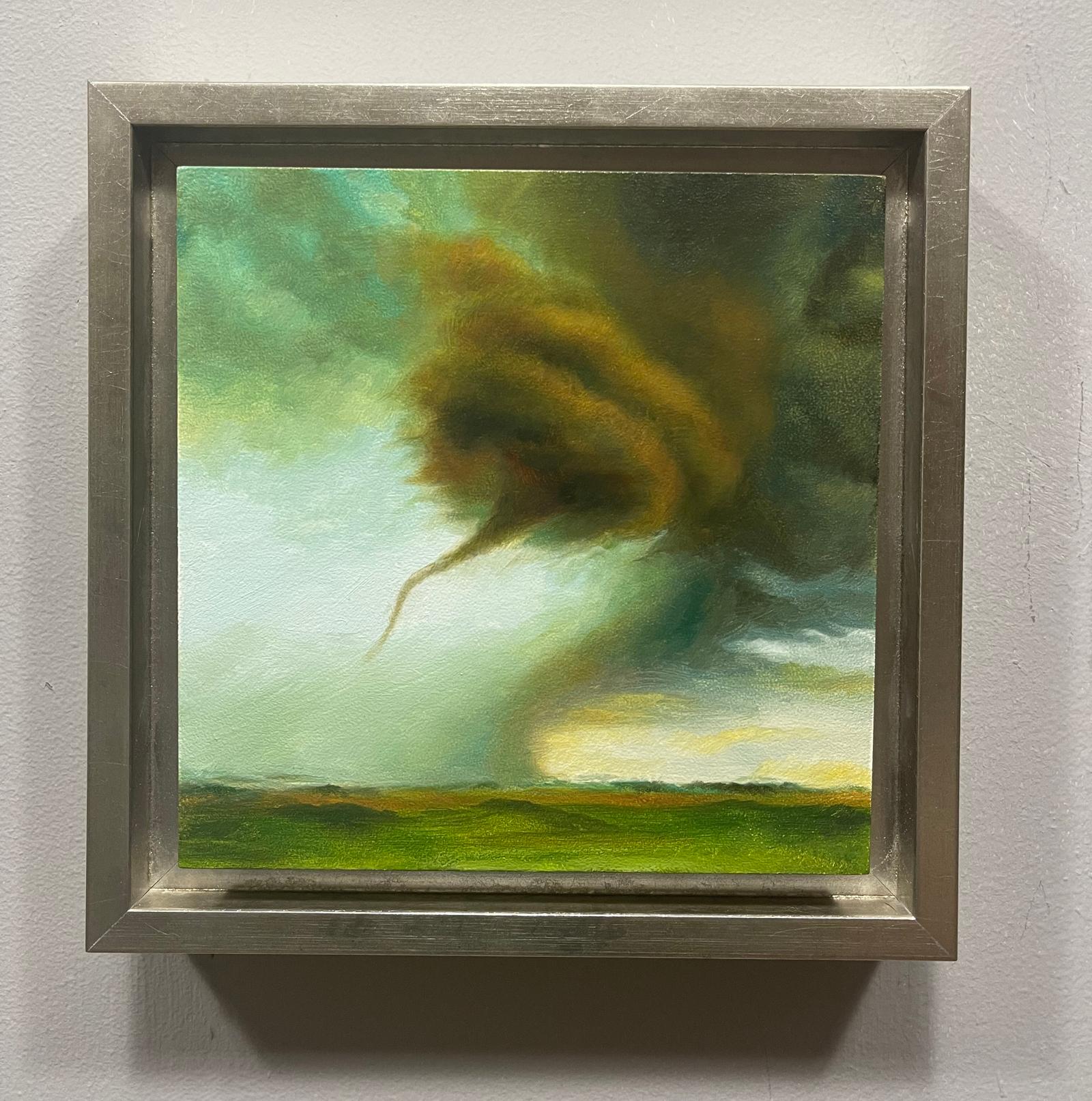 „Funnel II“ von Dana Hawk, Original-Ölgemälde, Tornado im Angebot 1