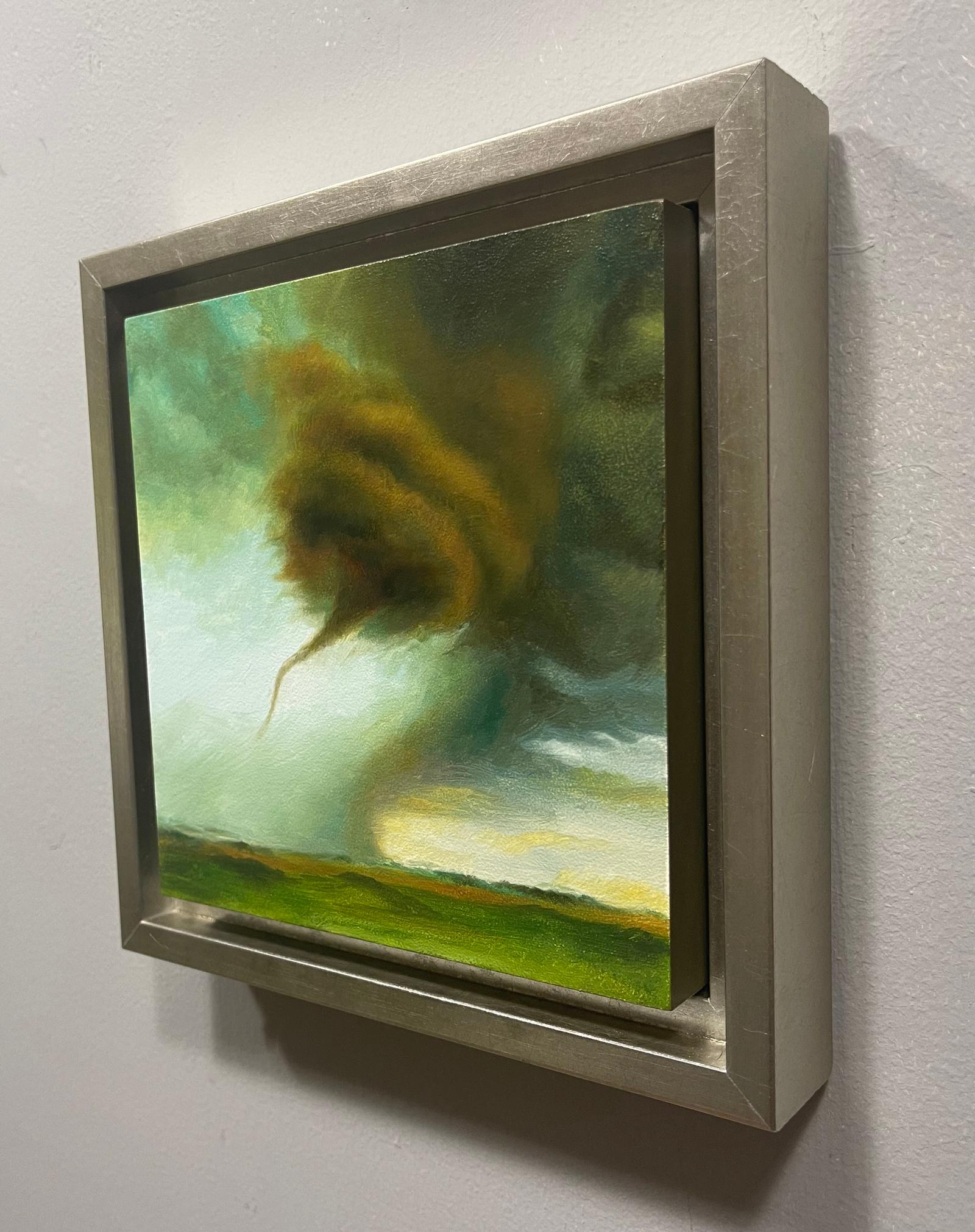„Funnel II“ von Dana Hawk, Original-Ölgemälde, Tornado im Angebot 2