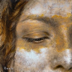 « Mask I » de Dana Hawk, portrait, peinture à l'huile originale