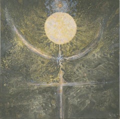 "Plutonium Messenger" Symbolic Visionary Art in Acrylic on Canvas