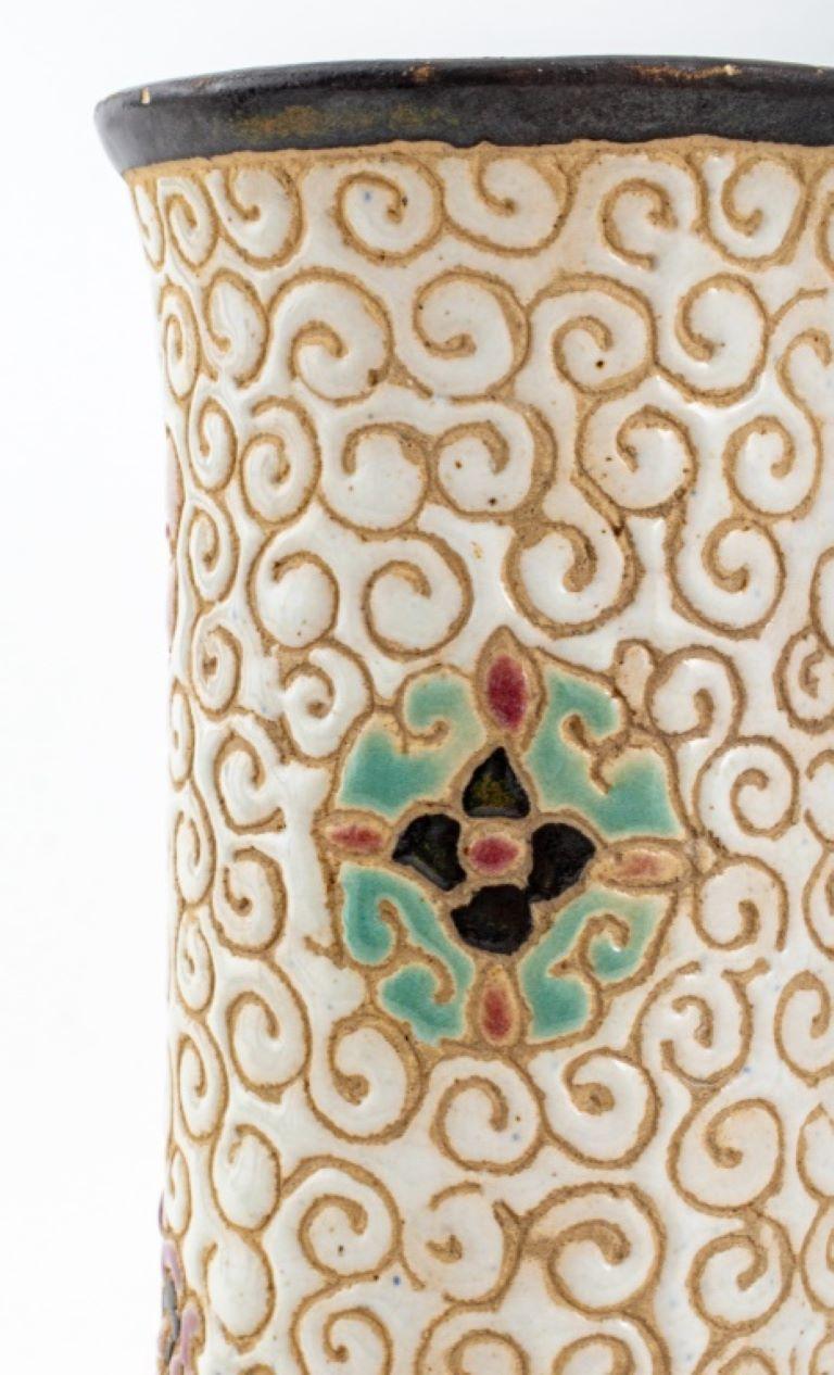 Dana Vietnamese Pottery Bottle Vase In Good Condition For Sale In New York, NY