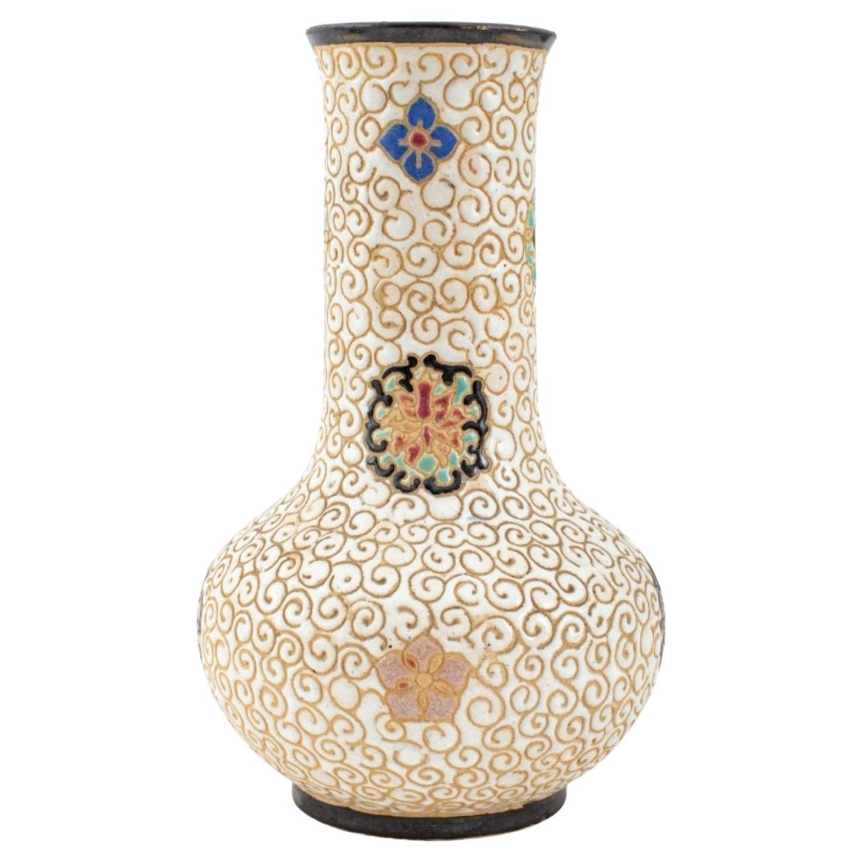 Dana Vietnamese Pottery Bottle Vase For Sale