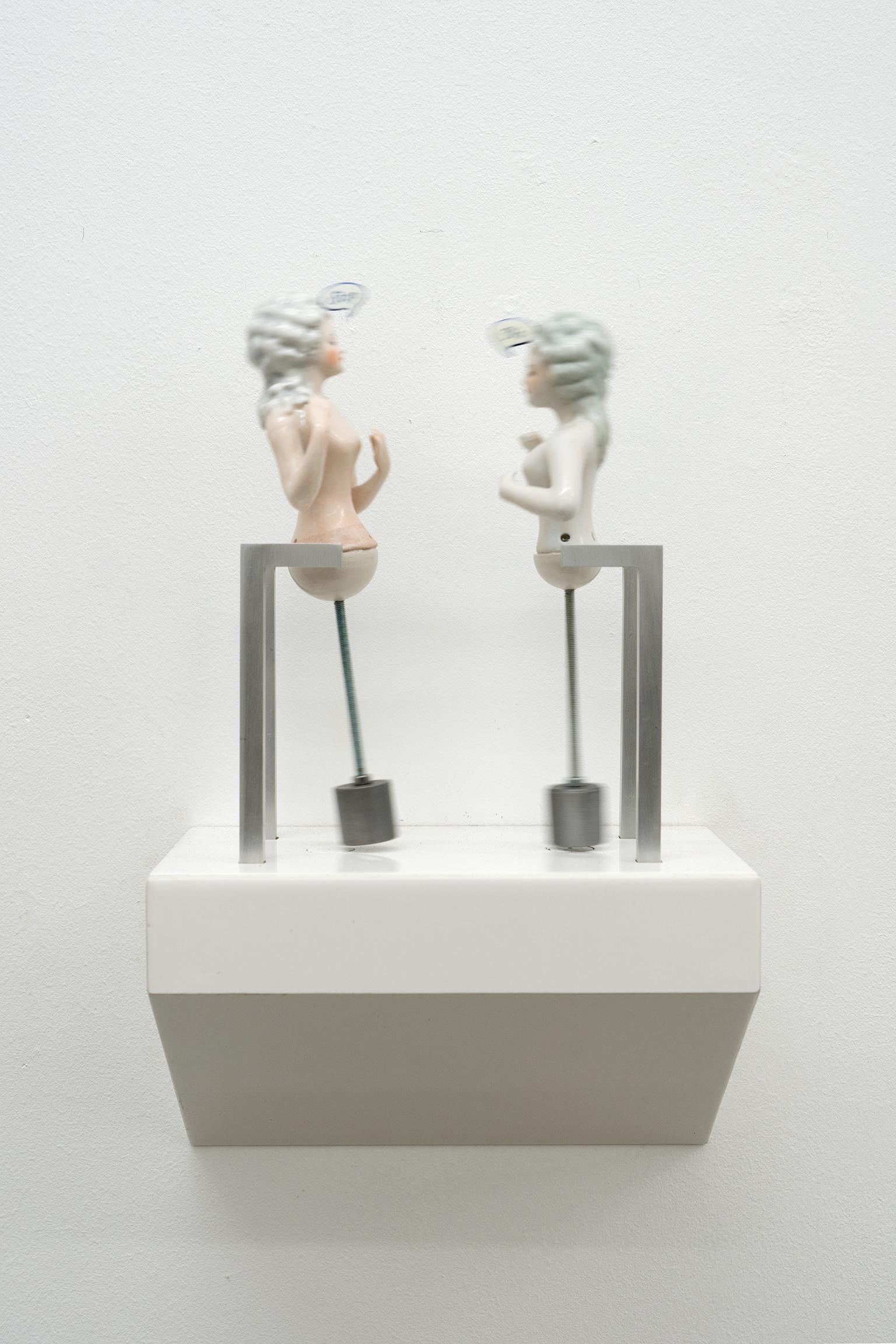 Half dolls talk No. 3 - Sculpture by Dana Widawski