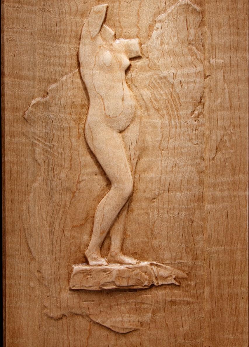 "Female Figure" Bas-relief Sculpture
