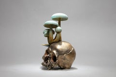 "Mushroom Skull" Sculpture