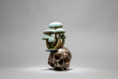 "Mushroom Skull" Sculpture