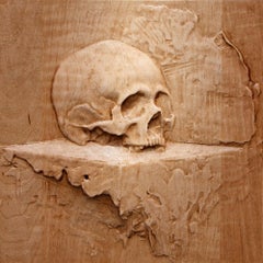 "Skull" Bas-relief Sculpture