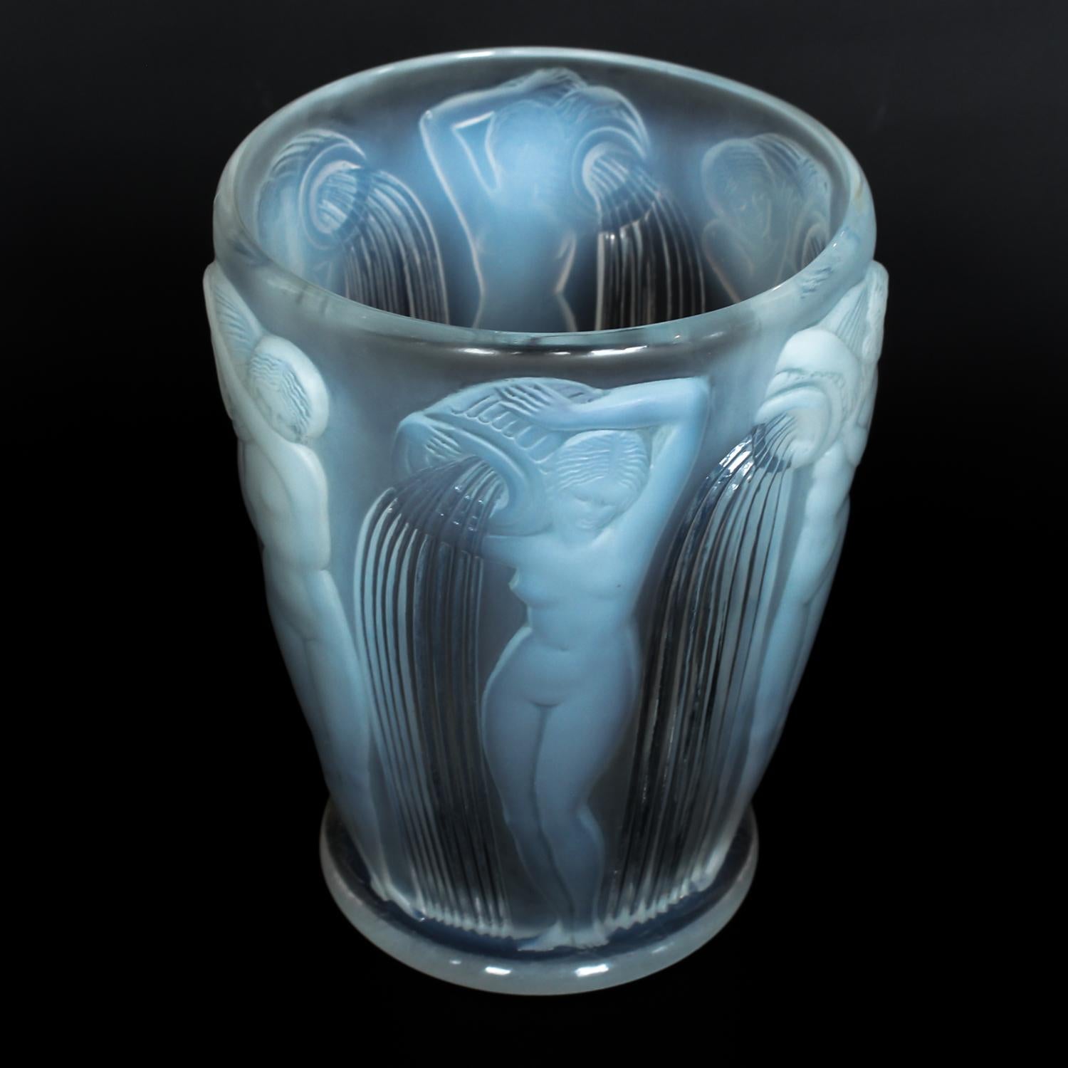 French Rene Lalique 'Danaides' Vase