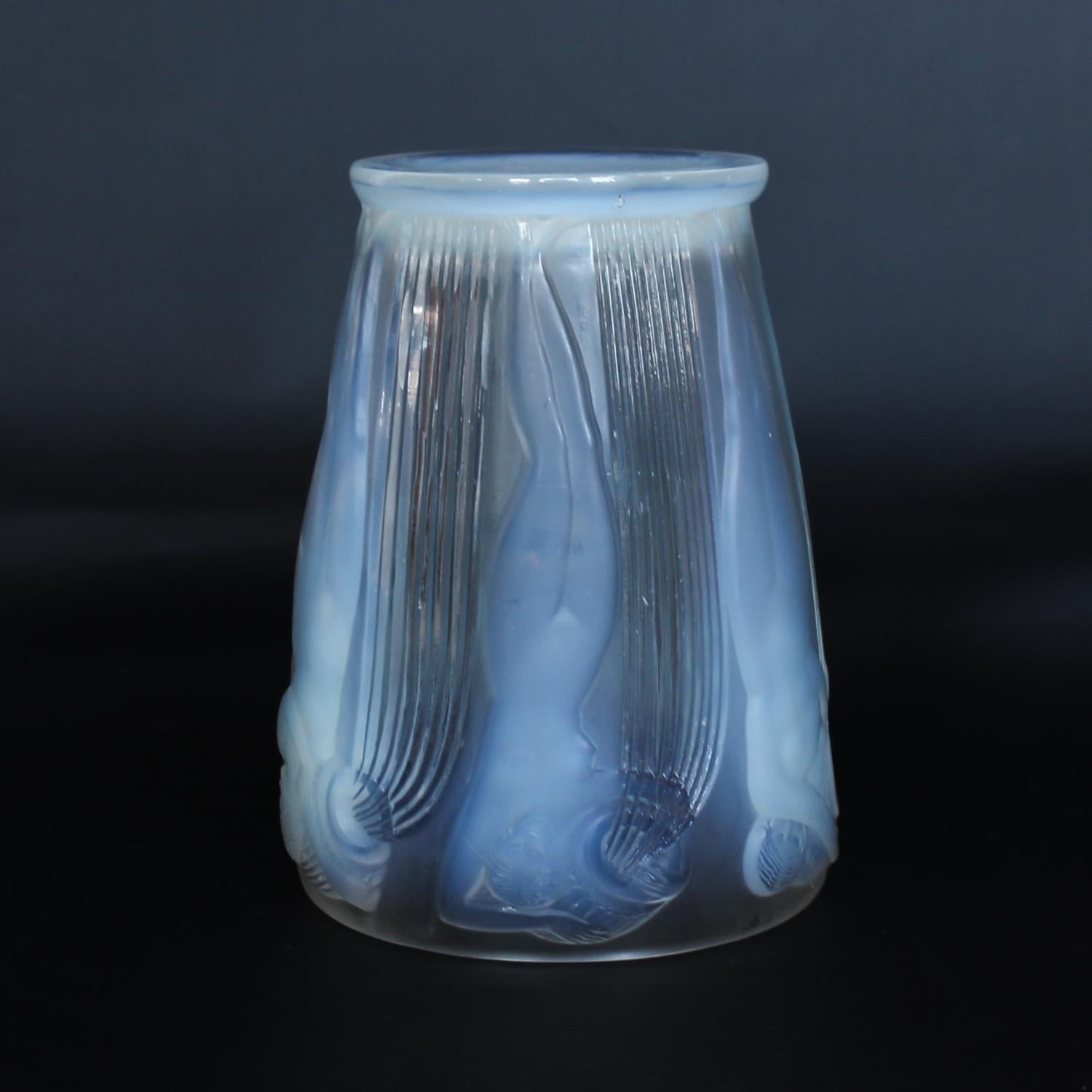 French Rene Lalique 'Danaides' Vase